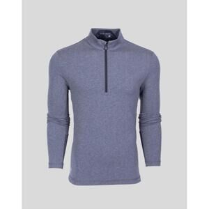 NEW GREYSON CLOTHIERS men's sequoia quarter zip shirt in gray